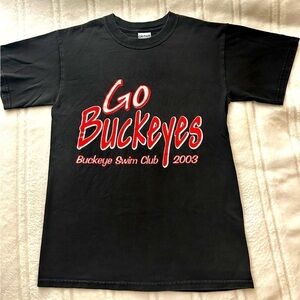Vintage Buckeye Swim Club 2003 T shirt Ohio’s Go Buckeyes Sz Small Youth Adult 
